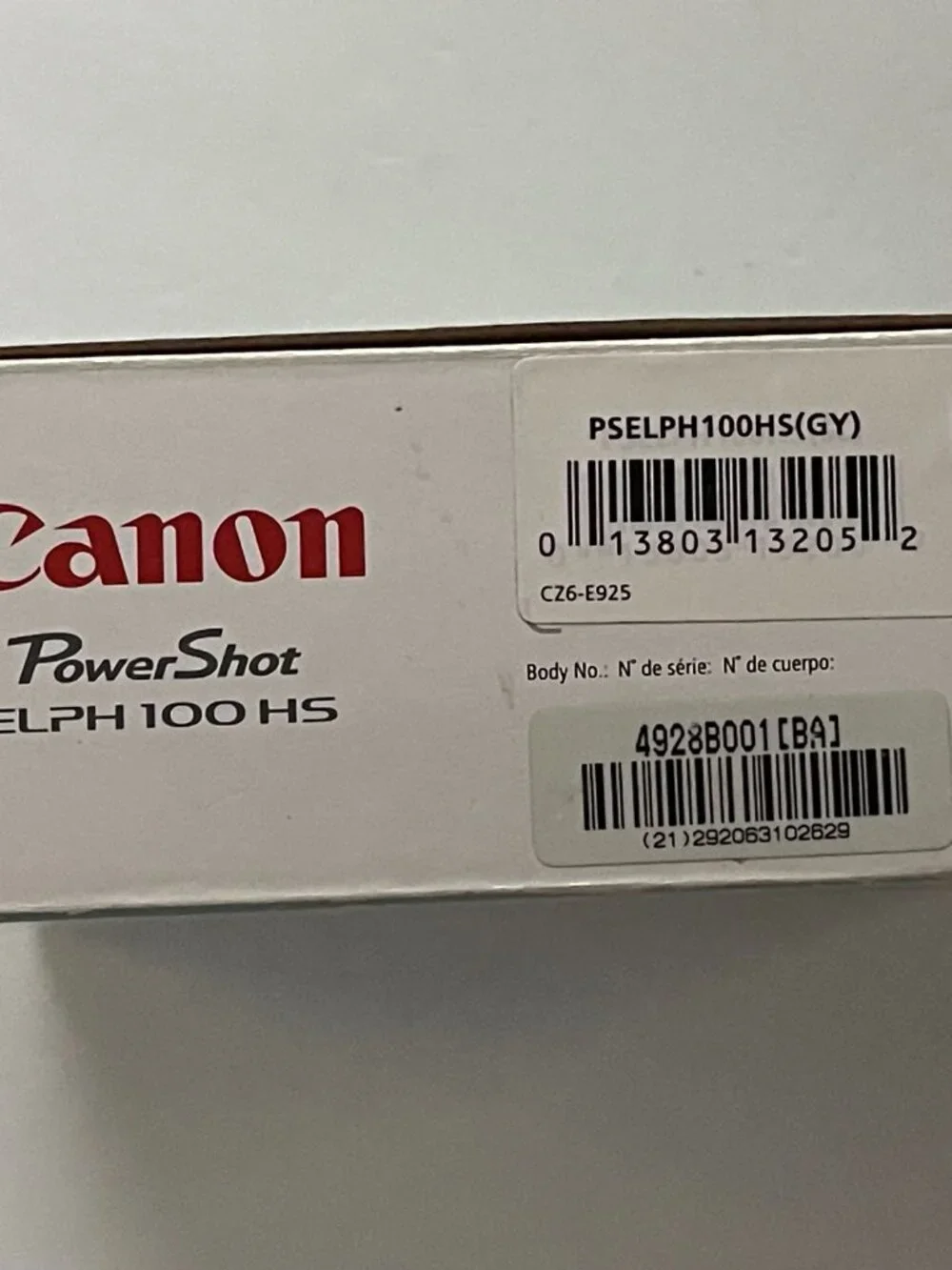 Canon PowerShot ELPH 100 HS